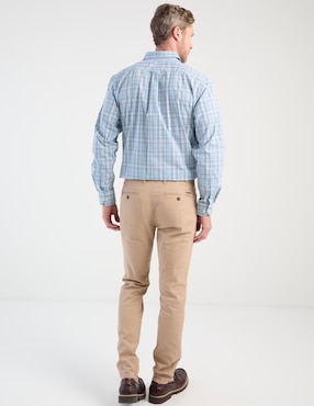 Pantalón chino regular Chaps de algodón para hombre
