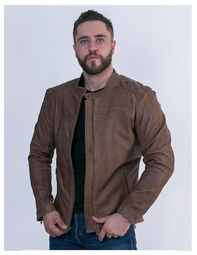 Chamarra para motociclista Castelli Leather Authentic para hombre