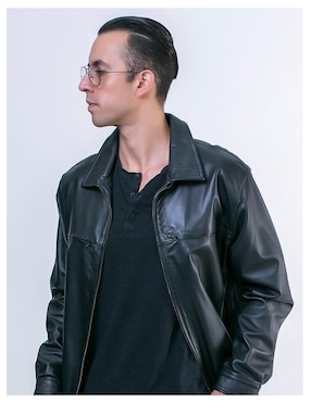 Chamarra casual Castelli Leather Authentic resistente al agua para hombre
