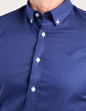 Camisa business casual Oscar de la Renta de algodón manga larga para hombre