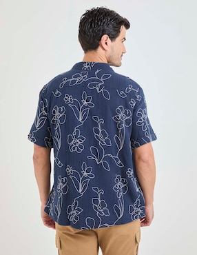 Camisa casual Cubavera de algodón manga corta para hombre