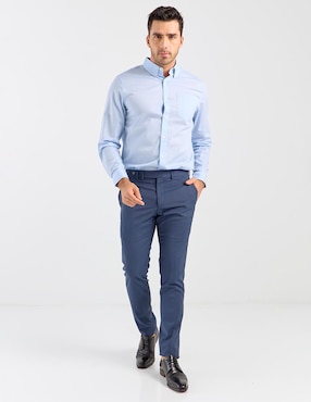Camisa de vestir Dockers de algodón manga larga para hombre