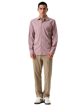 Camisa casual Dockers manga larga para hombre