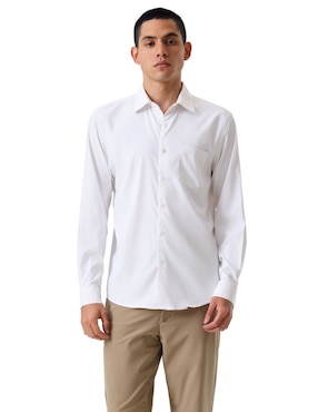 Camisa casual Dockers manga larga para hombre
