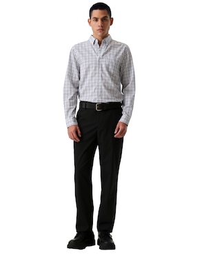 Camisa de vestir Dockers de algodón manga larga para hombre