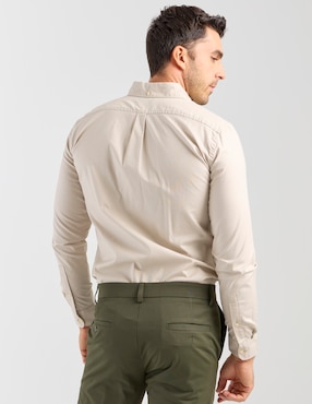 Camisa casual Dockers de algodón manga larga para hombre