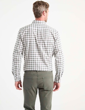 Camisa casual Dockers de algodón manga larga para hombre
