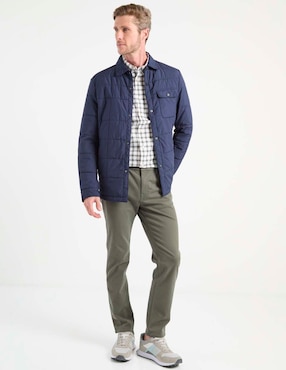 Camisa casual Dockers de algodón manga larga para hombre