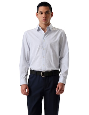 Camisa de vestir Dockers de algodón manga larga para hombre