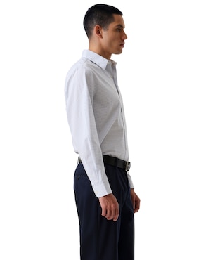 Camisa de vestir Dockers de algodón manga larga para hombre