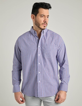 Camisa casual Cavalatti manga larga para hombre