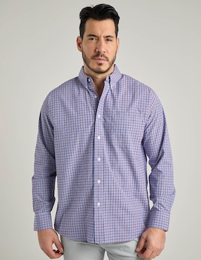 Camisa casual Cavalatti manga larga para hombre
