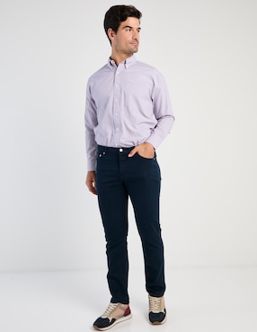 Camisa casual Cavalatti manga larga para hombre
