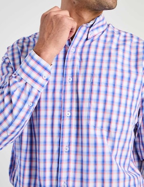 Camisa casual Cavalatti manga larga para hombre