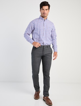 Camisa casual Cavalatti manga larga para hombre
