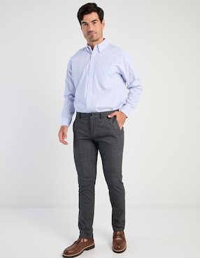 Camisa casual Cavalatti manga larga para hombre