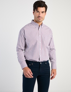 Camisa casual Cavalatti manga larga para hombre