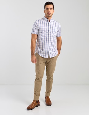 Camisa casual Dockers de algodón manga corta para hombre