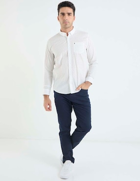 Pantalón casual regular Izod algodón para hombre