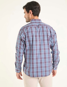Camisa casual Dioro de algodón manga larga para hombre