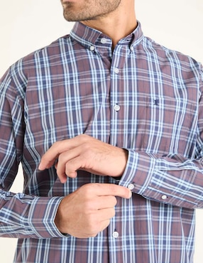 Camisa casual Dioro de algodón manga larga para hombre