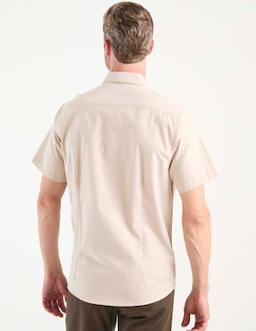 Camisa casual Dioro de algodón manga corta para hombre