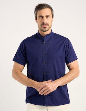 Camisa casual JBE de algodón manga corta para hombre