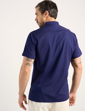 Camisa casual JBE de algodón manga corta para hombre