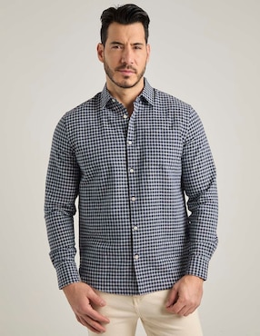 Camisa casual Jbe manga larga para hombre
