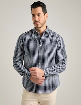 Camisa casual Jbe manga larga para hombre