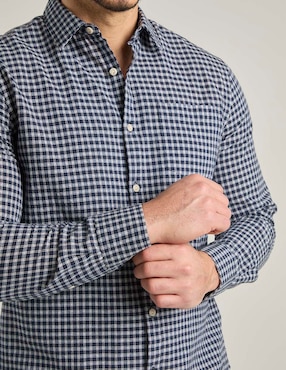 Camisa casual Jbe manga larga para hombre