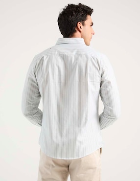 Camisa casual Jbe de algodón manga larga para hombre