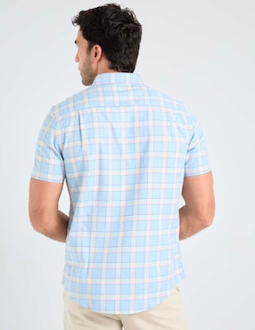 Camisa casual Jbe de algodón manga corta para hombre