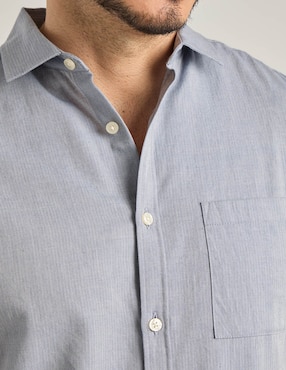 Camisa casual Jbe de algodón manga corta para hombre