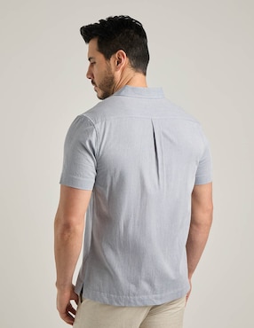 Camisa casual Jbe de algodón manga corta para hombre