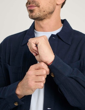 Camisa casual Jbe de algodón manga larga para hombre