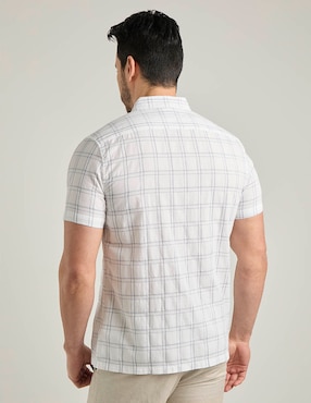 Camisa casual Jbe de algodón manga corta para hombre