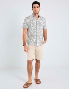 Camisa playa Jbe manga corta para hombre