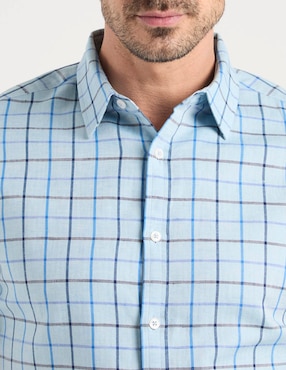 Camisa casual Jbe de algodón manga corta para hombre