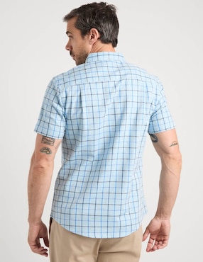 Camisa casual Jbe de algodón manga corta para hombre