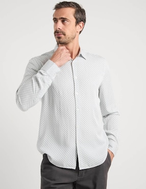 Camisa casual JBE manga larga para hombre