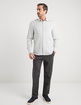 Camisa casual JBE manga larga para hombre