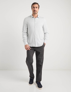 Camisa casual JBE manga larga para hombre