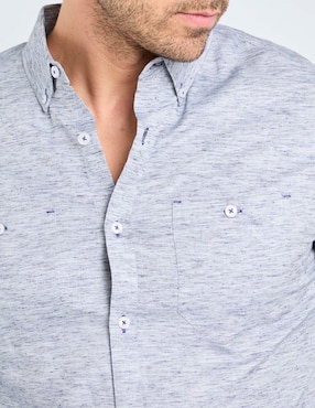 Camisa casual Jbe de algodón manga larga para hombre