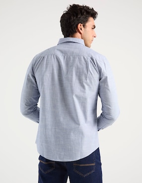 Camisa casual Jbe de algodón manga larga para hombre