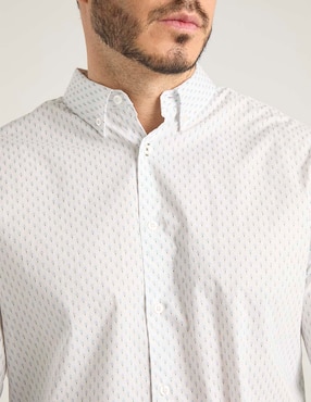 Camisa casual Jbe de algodón manga larga para hombre