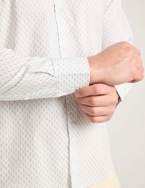 Camisa casual Jbe de algodón manga larga para hombre