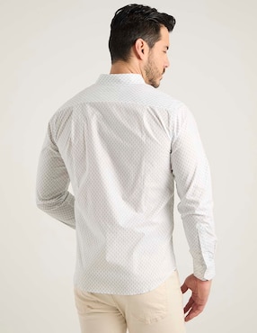 Camisa casual Jbe de algodón manga larga para hombre