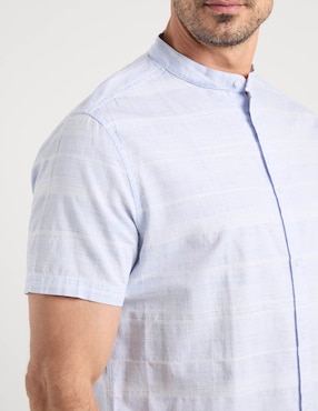 Camisa casual Jbe de algodón manga corta para hombre