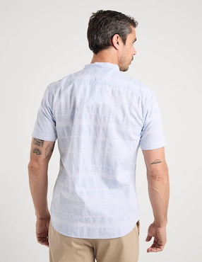 Camisa casual Jbe de algodón manga corta para hombre